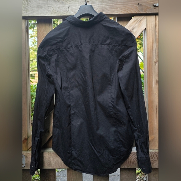 Naked And Famous Long Sleeve,  Button Down Black Cotton Shirt XL - Picture 9 of 9